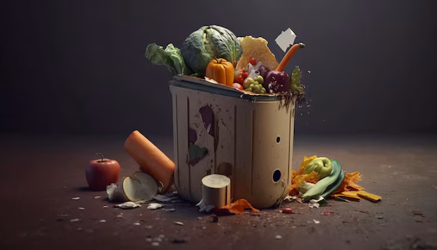 een foto van ai over Voedselverspilling